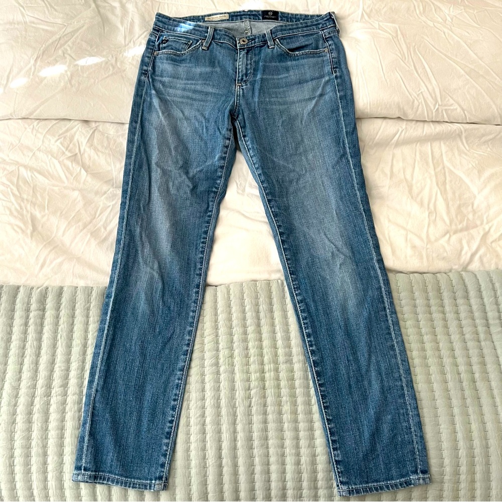 AG Stevie Ankle Slim Straight Jeans Anthropologie Low/Mid Rise